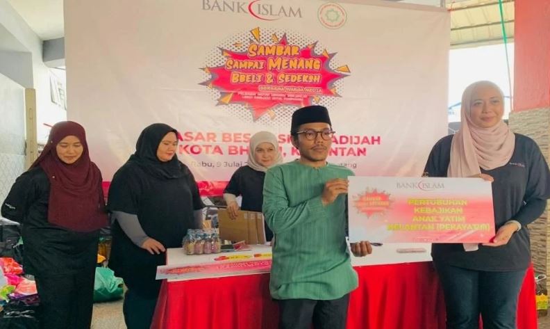 Bank Islam sumbang barangan keperluan asas kepada lebih 200 anak yatim di Kota Bharu