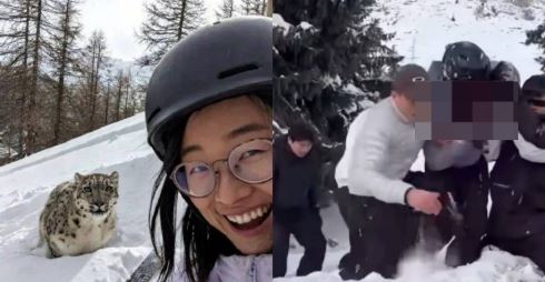 Kulit Wajah Tertanggal, Wanita Terima Padah Cuba ‘Selfie’ Dengan Harimau Bintang Ketika Sedang Ski