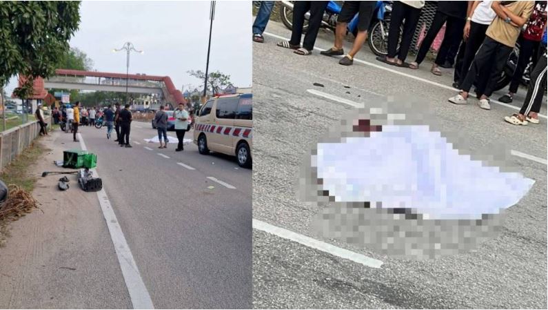 Penghantar makanan maut dirempuh kereta ketika buat pusingan U