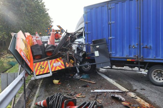 Maut dirempuh lori ketika buat kerja penyelenggaraan jalan